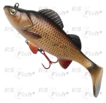 Ripper DAM Effzett Natural Perch Paddle Tail - color Chub