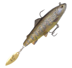 Ripper Savage Gear 4D Spin Shad Trout - color Dark Brown Trout