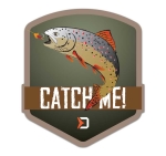 Sticker Delphin Catch Me! - Trout