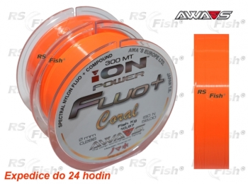 Fishing line Awa-S ION Power Fluo Coral