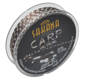 Braided line York Sakana C.A.R.P. Tactical - color browny white