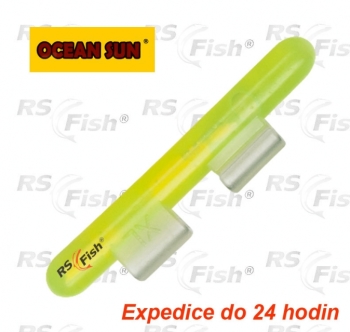 Chemical light with clip - fluoyellow