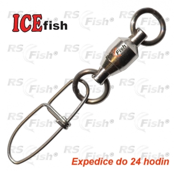 Swivel with bearing and snap Ice Fish BBH