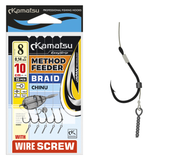 Rig Kamatsu Method Feeder Braid - Chinu - Wire Screw