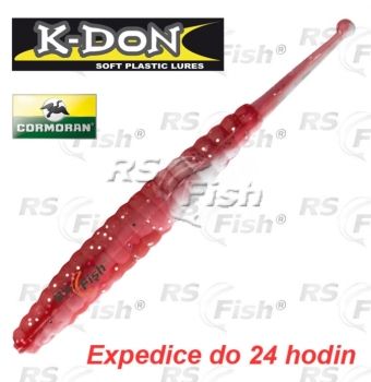 Dropshot bait Cormoran K-DON S8 Slugtail - color strawberry - 5 pcs