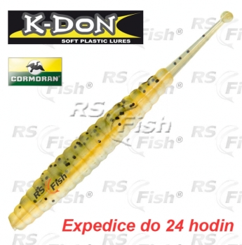 Dropshot bait Cormoran K-DON S8 Slugtail - color natural perch - 5 pcs