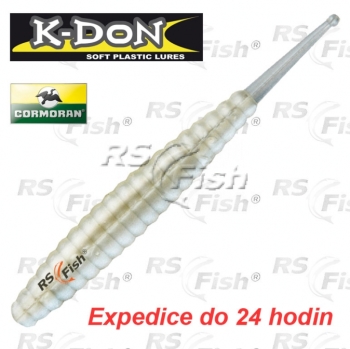 Dropshot bait Cormoran K-DON S8 Slugtail - color pearl - 5 pcs