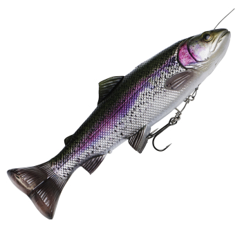 Ripper Savage Gear 4D Line Thru Pulse Tail Trout - color Rainbow Trout