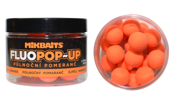 Boilies Mikbaits Mikbaits Fluo Pop-Up - Midnight Orange - 18 mm