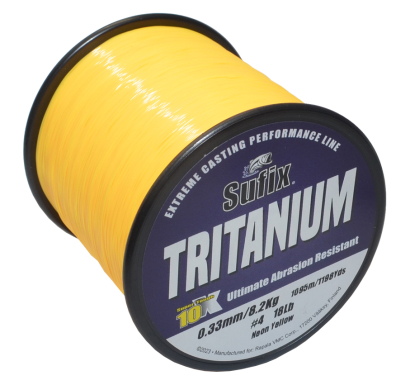 Fishing line Sufix Tritanium Neon Gold