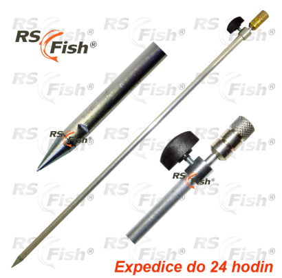 Rod rest telescopic with thread - 0,8 m