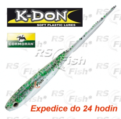 Dropshot bait Cormoran K-DON S2 Spearl Tail - color green flitter
