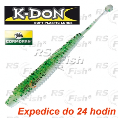 Dropshot bait Cormoran K-DON S5 Tricky Tail - color green shiner - 5 pcs