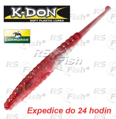 Dropshot bait Cormoran K-DON S8 Slugtail - color strawberry - 5 pcs
