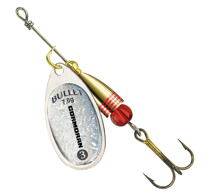 Cormoran Bullet at lanzamiento Spinner Silver Perch L